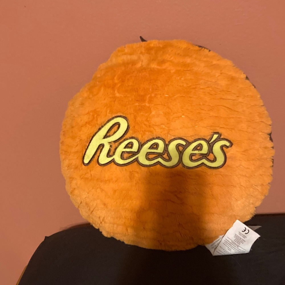 Reese's Orange Plush Pillow